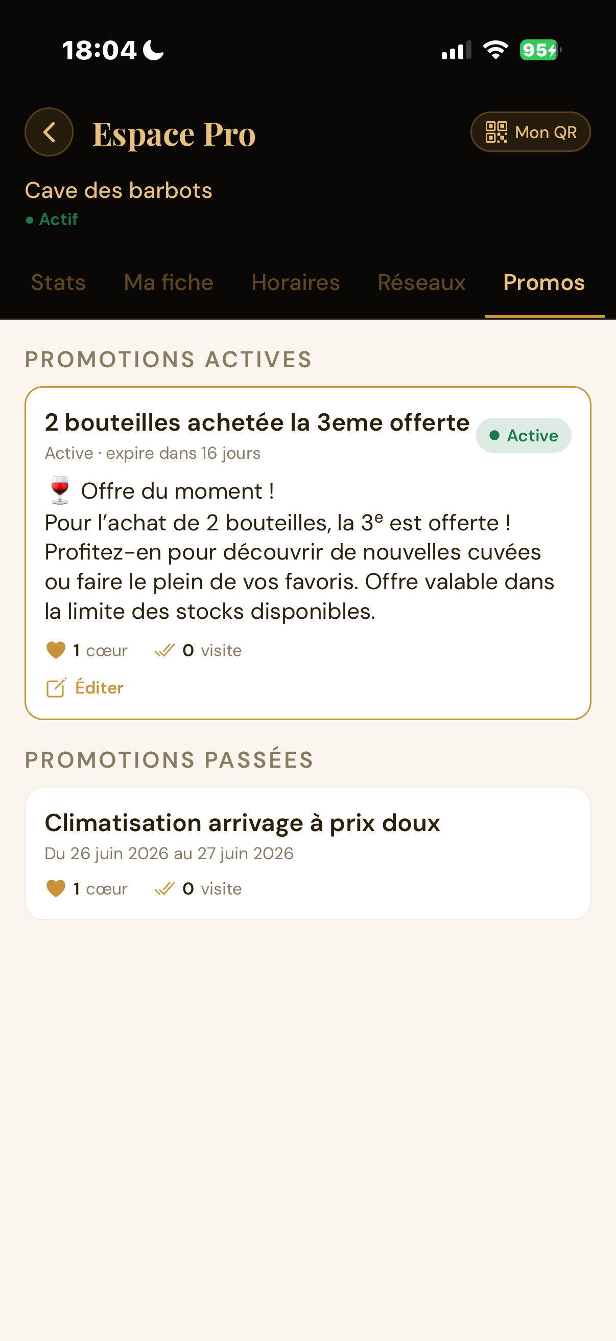 Suivi des promotions